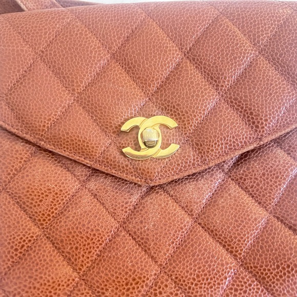 Chanel Cognac Quilted Crossbody Bag - Picture 4 of 16